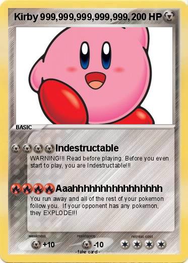 Pokemon Kirby 999,999,999,999,999, Pokemon Kirby 999,999,999,999,999,