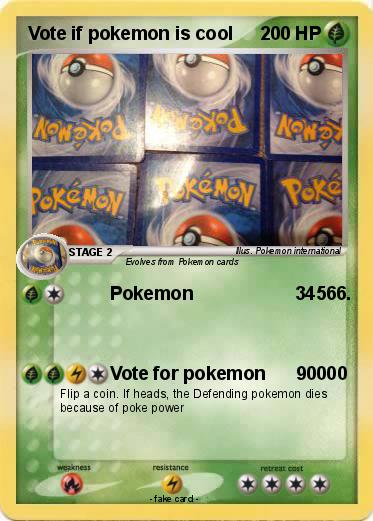 Pokemon Vote if pokemon is cool