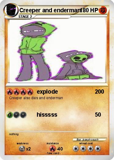 Pokemon Creeper and enderman