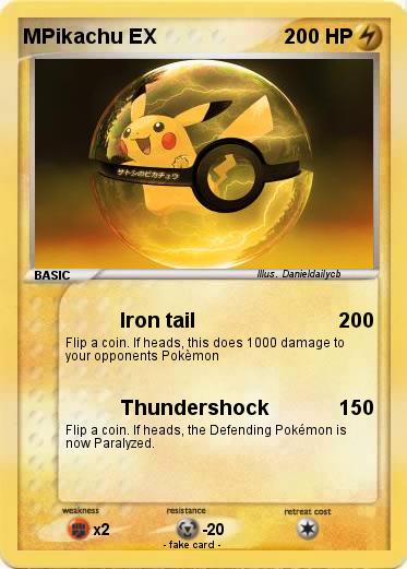 Pokemon MPikachu EX