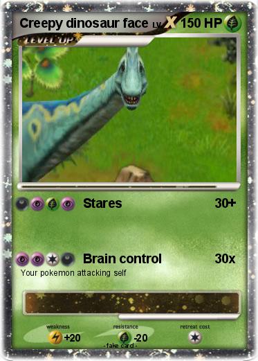 Pokemon Creepy dinosaur face