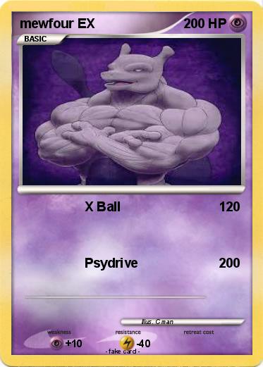 Pokemon mewfour EX