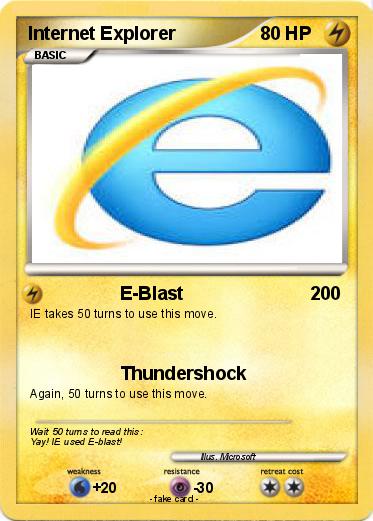 Pokemon Internet Explorer