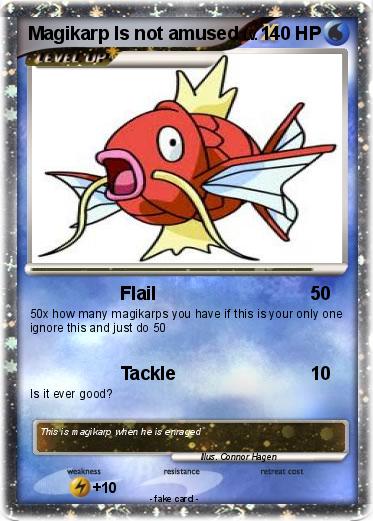 Pokemon Magikarp Is not amused