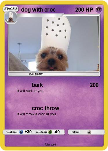 Pokemon dog with croc