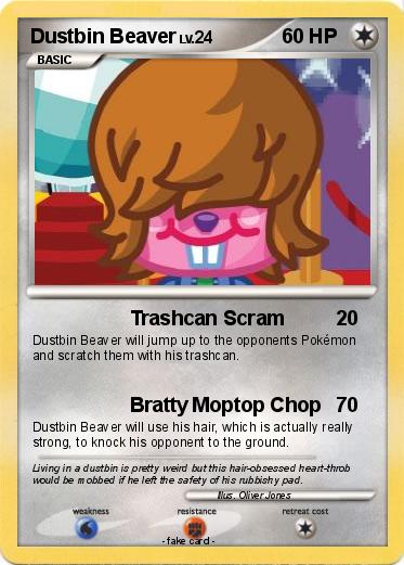 Pokemon Dustbin Beaver