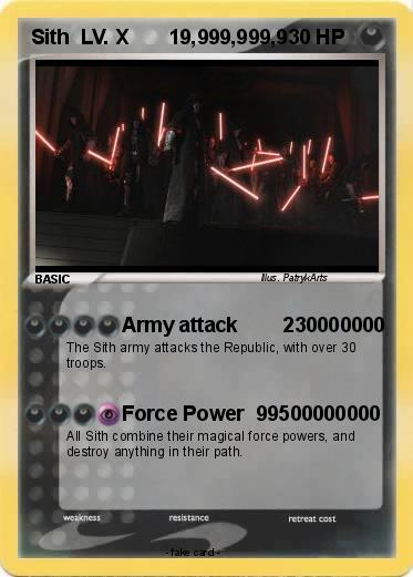 Pokemon Sith  LV. X       19,999,999,9