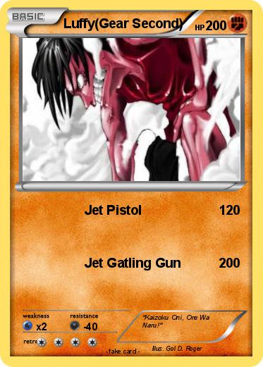 Pokemon Luffy(Gear Second)