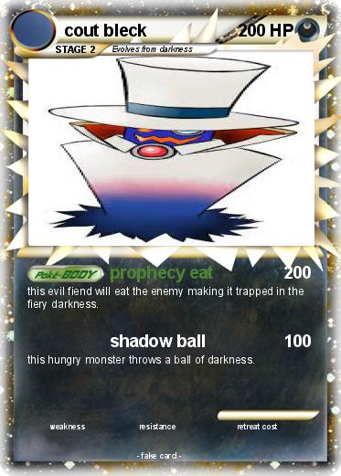Pokemon cout bleck