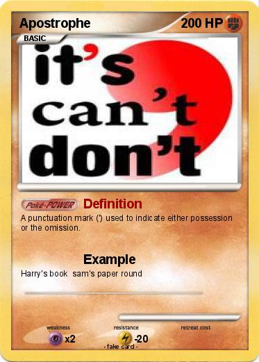 Pokemon Apostrophe