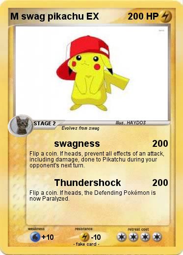Pokemon M swag pikachu EX