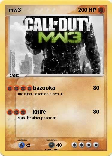 Pokemon mw3