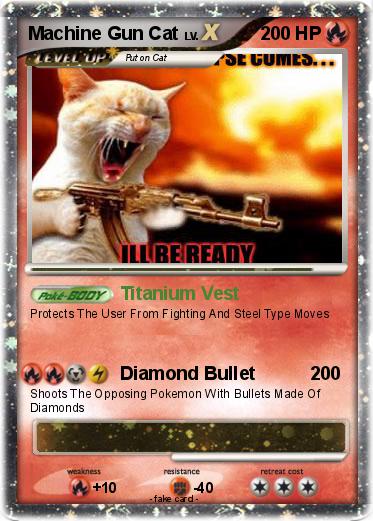 Pokemon Machine Gun Cat
