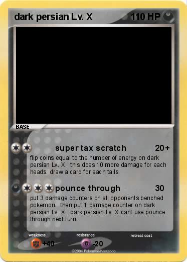 Pokemon dark persian Lv. X