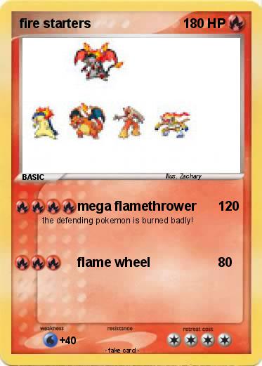 Pokemon fire starters