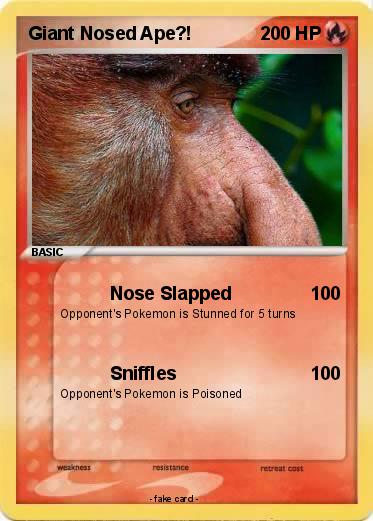 Pokemon Giant Nosed Ape?!