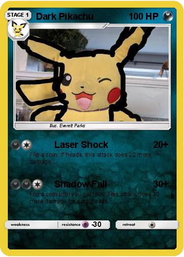 Pokemon Dark Pikachu
