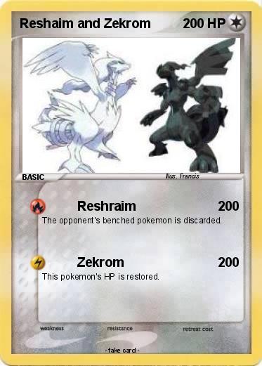 Pokemon Reshaim and Zekrom