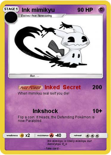 Pokemon Ink mimikyu