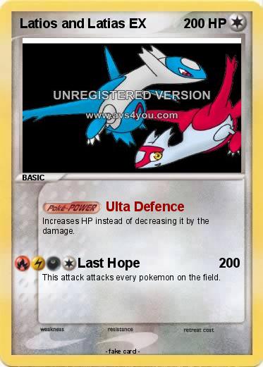 Pokemon Latios and Latias EX