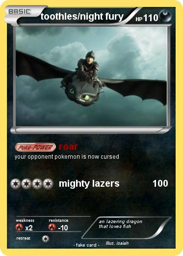 Pokemon toothles/night fury