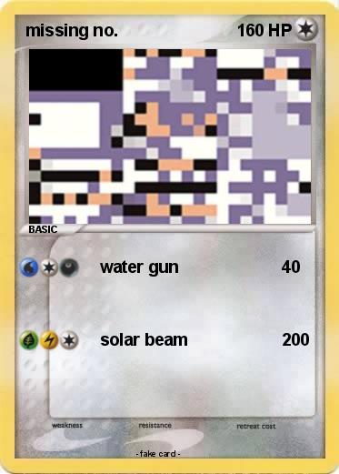 Pokemon missing no.