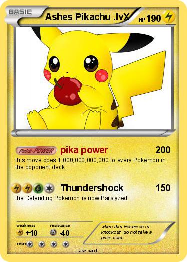 Pokemon Ashes Pikachu .lvX