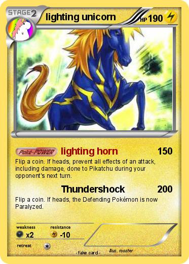 Pokemon lighting unicorn