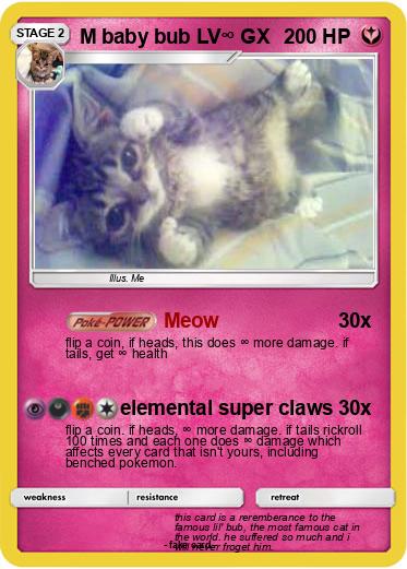 Pokemon M baby bub LV∞ GX