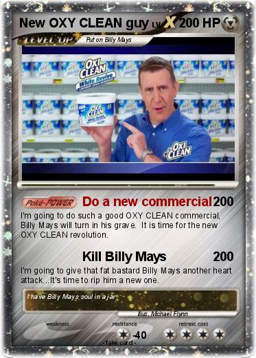 Pokemon New OXY CLEAN guy