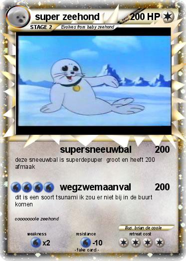 Pokemon super zeehond