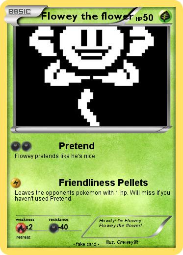 Pokemon Flowey the flower