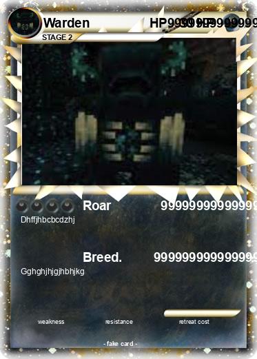 Pokemon Warden                 HP99999999999999999999999