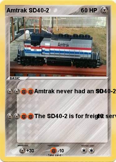 Pokemon Amtrak SD40-2