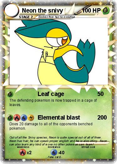 Pokemon Neon the snivy
