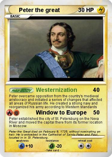 Pokemon Peter the great