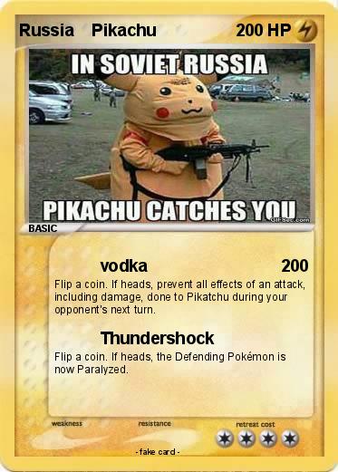 Pokemon Russia    Pikachu