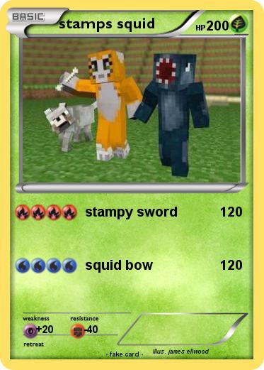 Pokemon stamps squid