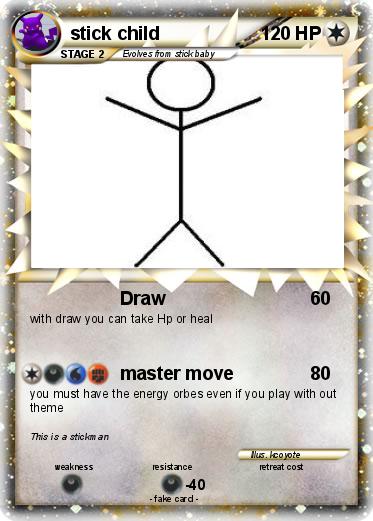 Pokemon stick child