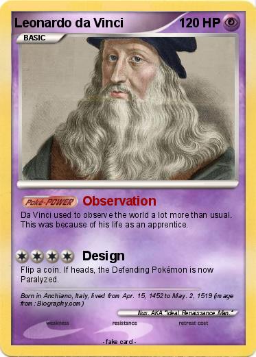 Pokemon Leonardo da Vinci