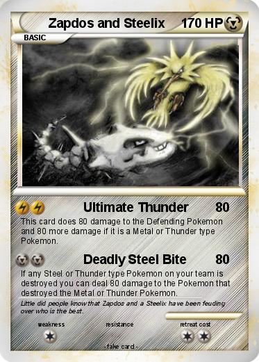 Pokemon Zapdos and Steelix