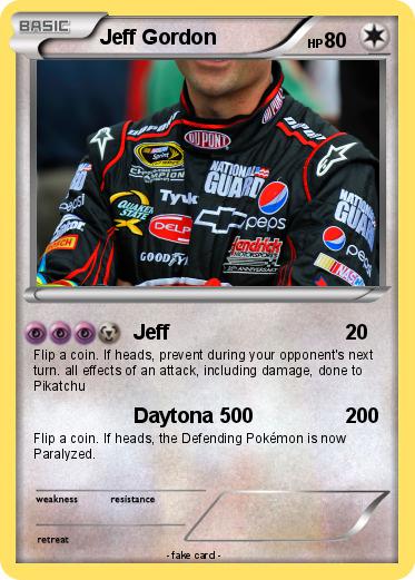 Pokemon Jeff Gordon