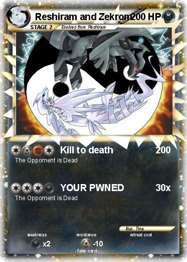 Pokemon Reshiram and Zekrom