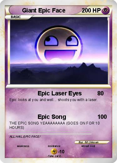 Pokemon Giant Epic Face
