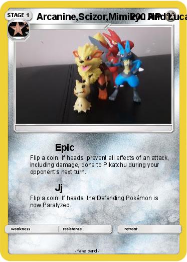 Pokemon Arcanine,Scizor,Mimikyu And Lucario