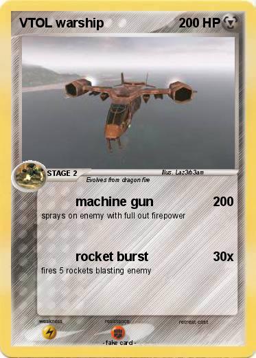 Pokemon VTOL warship