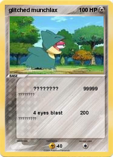 Pokemon glitched munchlax