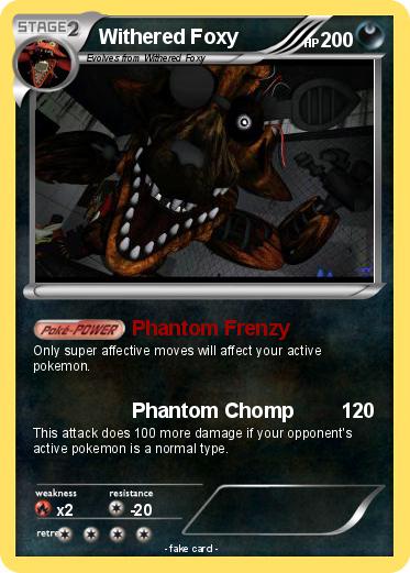 Pokemon Withered Foxy