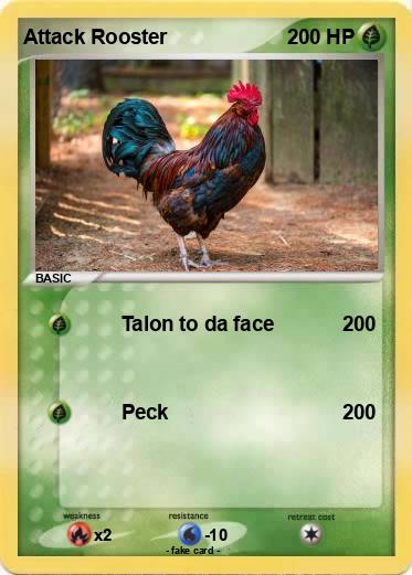 Pokemon Attack Rooster