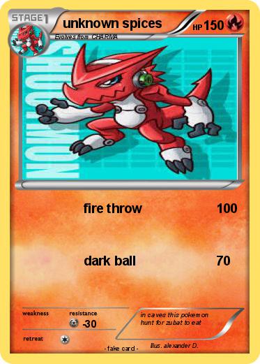 Pokemon unknown spices